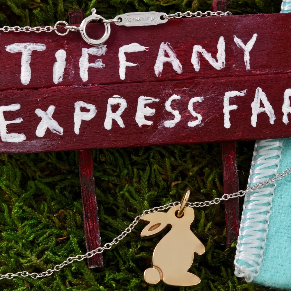 Tiffany & Co. 18Kt. Gold “Snuggle” Bunny Necklace